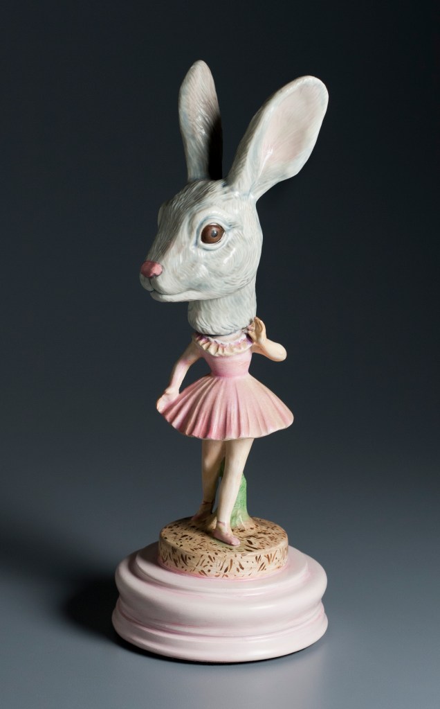 Ceramics, figurative, sculpture, clay sculptures, fine art for sale, figurine, wolf, rabbits, animals, hybrids, children, little girls, women, feminist, social commentary, pottery, busts, portraits, drawings, tiles, cups, cast iron, metal, charcoal, pencil, watercolor, ink, installation, exquisite corpse, nudes, surrealism, contemporary art, gender, tchotchke, kitsch, pop surrealism, postmodernism, domestic, beauty, familial roles, gender roles, low art, Madonna, gun control, gun culture, flower art, buy fine art, collect fine art, art collectors, art collections, fine art collectible, famous artist, renowned artist, valuable art, museum art, museum quality