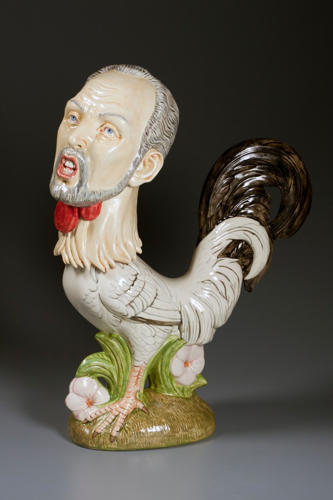 Ceramics, figurative, sculpture, clay sculptures, fine art for sale, figurine, wolf, rabbits, animals, hybrids, children, little girls, women, feminist, social commentary, pottery, busts, portraits, drawings, tiles, cups, cast iron, metal, charcoal, pencil, watercolor, ink, installation, exquisite corpse, nudes, surrealism, contemporary art, gender, tchotchke, kitsch, pop surrealism, postmodernism, domestic, beauty, familial roles, gender roles, low art, Madonna, gun control, gun culture, flower art, buy fine art, collect fine art, art collectors, art collections, fine art collectible, famous artist, renowned artist, valuable art, museum art, museum quality