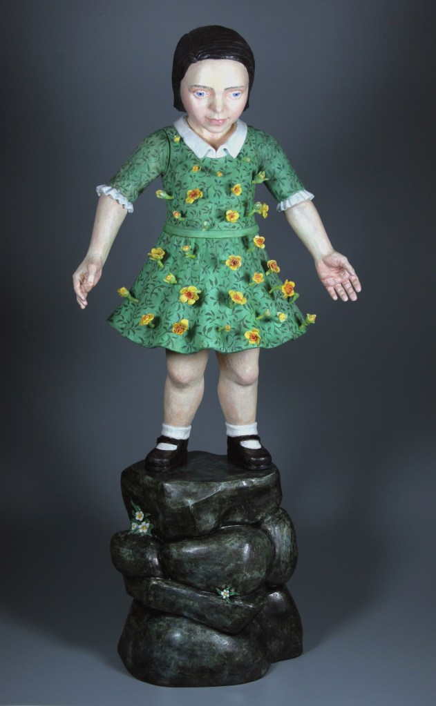 Ceramics, figurative, sculpture, clay sculptures, fine art for sale, figurine, wolf, rabbits, animals, hybrids, children, little girls, women, feminist, social commentary, pottery, busts, portraits, drawings, tiles, cups, cast iron, metal, charcoal, pencil, watercolor, ink, installation, exquisite corpse, nudes, surrealism, contemporary art, gender, tchotchke, kitsch, pop surrealism, postmodernism, domestic, beauty, familial roles, gender roles, low art, Madonna, gun control, gun culture, flower art, buy fine art, collect fine art, art collectors, art collections, fine art collectible, famous artist, renowned artist, valuable art, museum art, museum quality