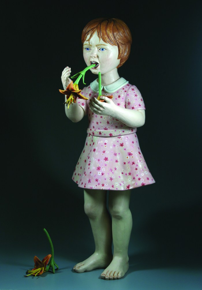 Ceramics, figurative, sculpture, clay sculptures, fine art for sale, figurine, wolf, rabbits, animals, hybrids, children, little girls, women, feminist, social commentary, pottery, busts, portraits, drawings, tiles, cups, cast iron, metal, charcoal, pencil, watercolor, ink, installation, exquisite corpse, nudes, surrealism, contemporary art, gender, tchotchke, kitsch, pop surrealism, postmodernism, domestic, beauty, familial roles, gender roles, low art, Madonna, gun control, gun culture, flower art, buy fine art, collect fine art, art collectors, art collections, fine art collectible, famous artist, renowned artist, valuable art, museum art, museum quality