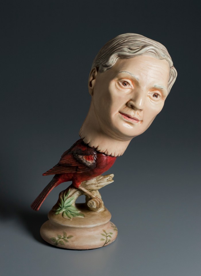 Ceramics, figurative, sculpture, clay sculptures, fine art for sale, figurine, wolf, rabbits, animals, hybrids, children, little girls, women, feminist, social commentary, pottery, busts, portraits, drawings, tiles, cups, cast iron, metal, charcoal, pencil, watercolor, ink, installation, exquisite corpse, nudes, surrealism, contemporary art, gender, tchotchke, kitsch, pop surrealism, postmodernism, domestic, beauty, familial roles, gender roles, low art, Madonna, gun control, gun culture, flower art, buy fine art, collect fine art, art collectors, art collections, fine art collectible, famous artist, renowned artist, valuable art, museum art, museum quality