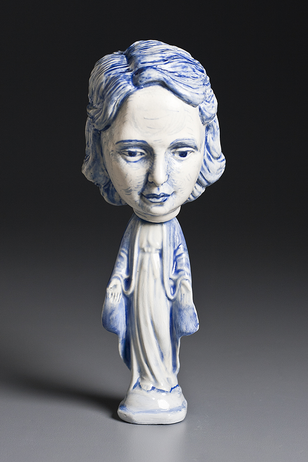 Ceramics, figurative, sculpture, clay sculptures, fine art for sale, figurine, wolf, rabbits, animals, hybrids, children, little girls, women, feminist, social commentary, pottery, busts, portraits, drawings, tiles, cups, cast iron, metal, charcoal, pencil, watercolor, ink, installation, exquisite corpse, nudes, surrealism, contemporary art, gender, tchotchke, kitsch, pop surrealism, postmodernism, domestic, beauty, familial roles, gender roles, low art, Madonna, gun control, gun culture, flower art, buy fine art, collect fine art, art collectors, art collections, fine art collectible, famous artist, renowned artist, valuable art, museum art, museum quality