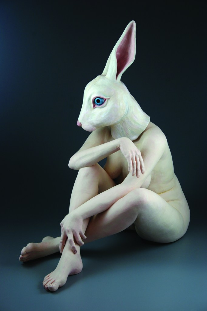 Ceramics, figurative, sculpture, clay sculptures, fine art for sale, figurine, wolf, rabbits, animals, hybrids, children, little girls, women, feminist, social commentary, pottery, busts, portraits, drawings, tiles, cups, cast iron, metal, charcoal, pencil, watercolor, ink, installation, exquisite corpse, nudes, surrealism, contemporary art, gender, tchotchke, kitsch, pop surrealism, postmodernism, domestic, beauty, familial roles, gender roles, low art, Madonna, gun control, gun culture, flower art, buy fine art, collect fine art, art collectors, art collections, fine art collectible, famous artist, renowned artist, valuable art, museum art, museum quality