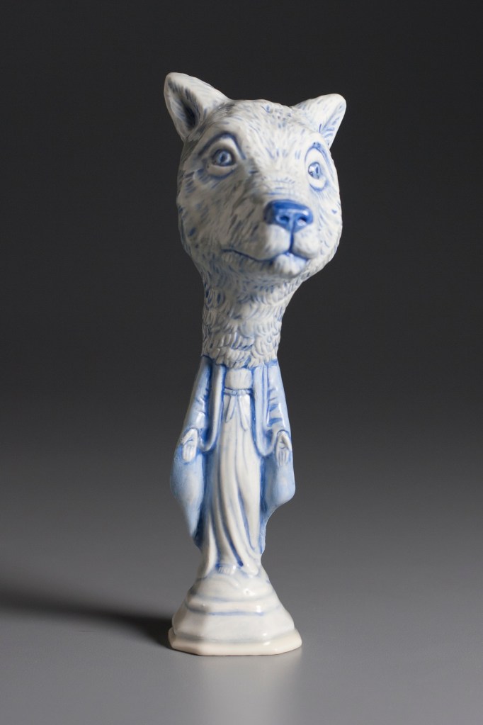 Ceramics, figurative, sculpture, clay sculptures, fine art for sale, figurine, wolf, rabbits, animals, hybrids, children, little girls, women, feminist, social commentary, pottery, busts, portraits, drawings, tiles, cups, cast iron, metal, charcoal, pencil, watercolor, ink, installation, exquisite corpse, nudes, surrealism, contemporary art, gender, tchotchke, kitsch, pop surrealism, postmodernism, domestic, beauty, familial roles, gender roles, low art, Madonna, gun control, gun culture, flower art, buy fine art, collect fine art, art collectors, art collections, fine art collectible, famous artist, renowned artist, valuable art, museum art, museum quality