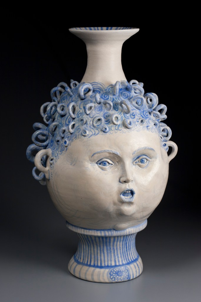 Ceramics, figurative, sculpture, clay sculptures, fine art for sale, figurine, wolf, rabbits, animals, hybrids, children, little girls, women, feminist, social commentary, pottery, busts, portraits, drawings, tiles, cups, cast iron, metal, charcoal, pencil, watercolor, ink, installation, exquisite corpse, nudes, surrealism, contemporary art, gender, tchotchke, kitsch, pop surrealism, postmodernism, domestic, beauty, familial roles, gender roles, low art, Madonna, gun control, gun culture, flower art, buy fine art, collect fine art, art collectors, art collections, fine art collectible, famous artist, renowned artist, valuable art, museum art, museum quality, installation, religious statues tchotchke, figurine