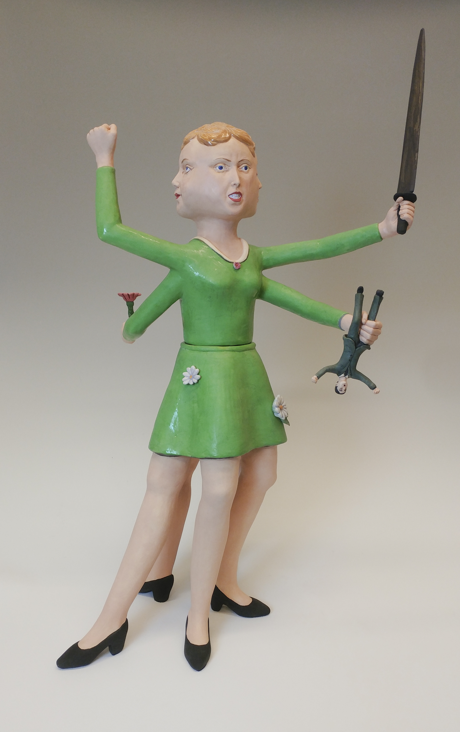 sculpture, political art, ceramics, figure